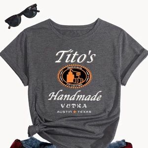 New! Titos Graphic Tee and Earring Party Set